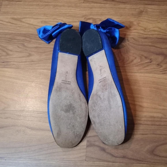 Tibi Balletcore Blue Ballet Satin Flats Size 9 - Picture 7 of 7